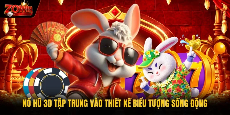 Nổ hũ 3D tập trung vào thiết kế biểu tượng sống động